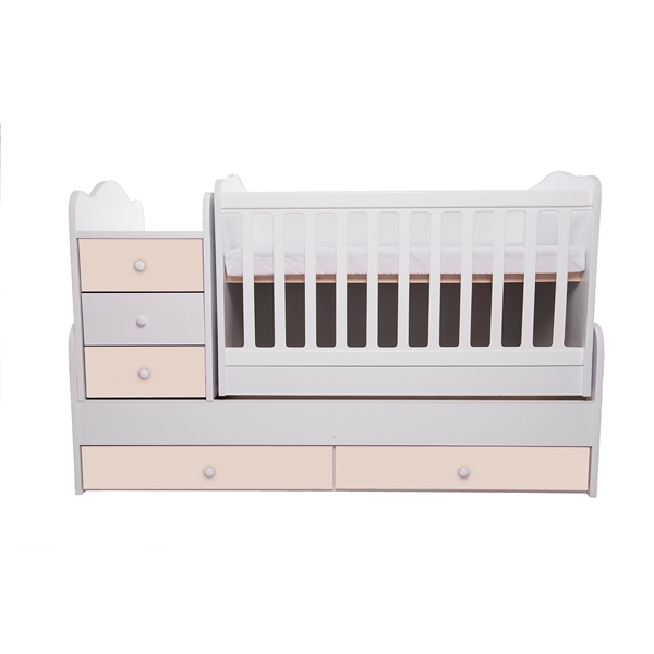 Patut transformabil VESSANTI Touring - Alb cu Bej [5]