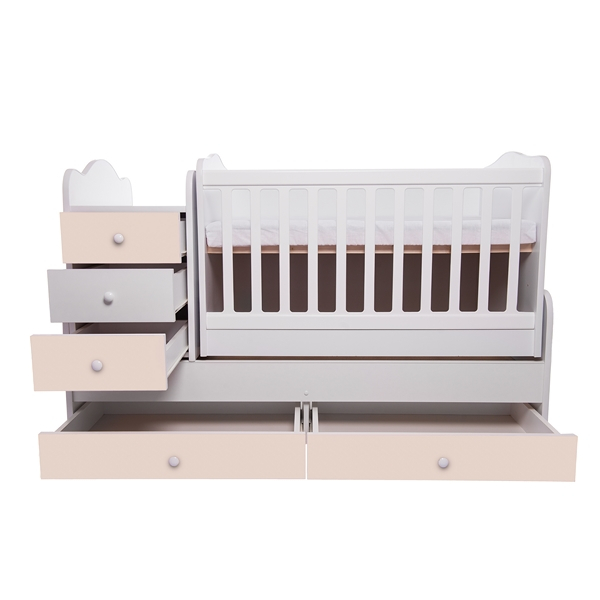 Patut transformabil VESSANTI Touring - Alb cu Bej [2]