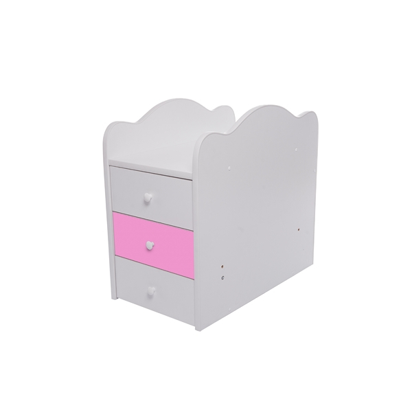 Patut transformabil VESSANTI Touring - Alb cu Roz [4]