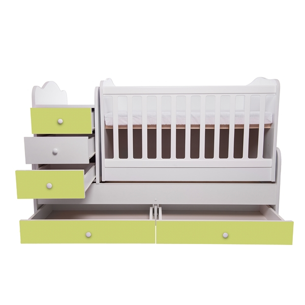 Patut transformabil VESSANTI Touring - Alb cu Verde [3]