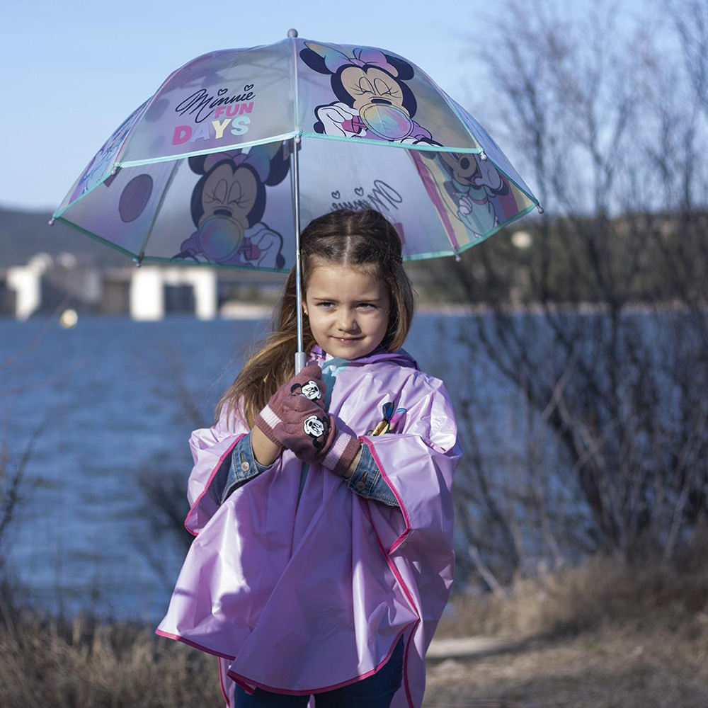 Pelerina de ploaie tip poncho, Minnie Mouse, Roz, 3 - 4 ani [2]