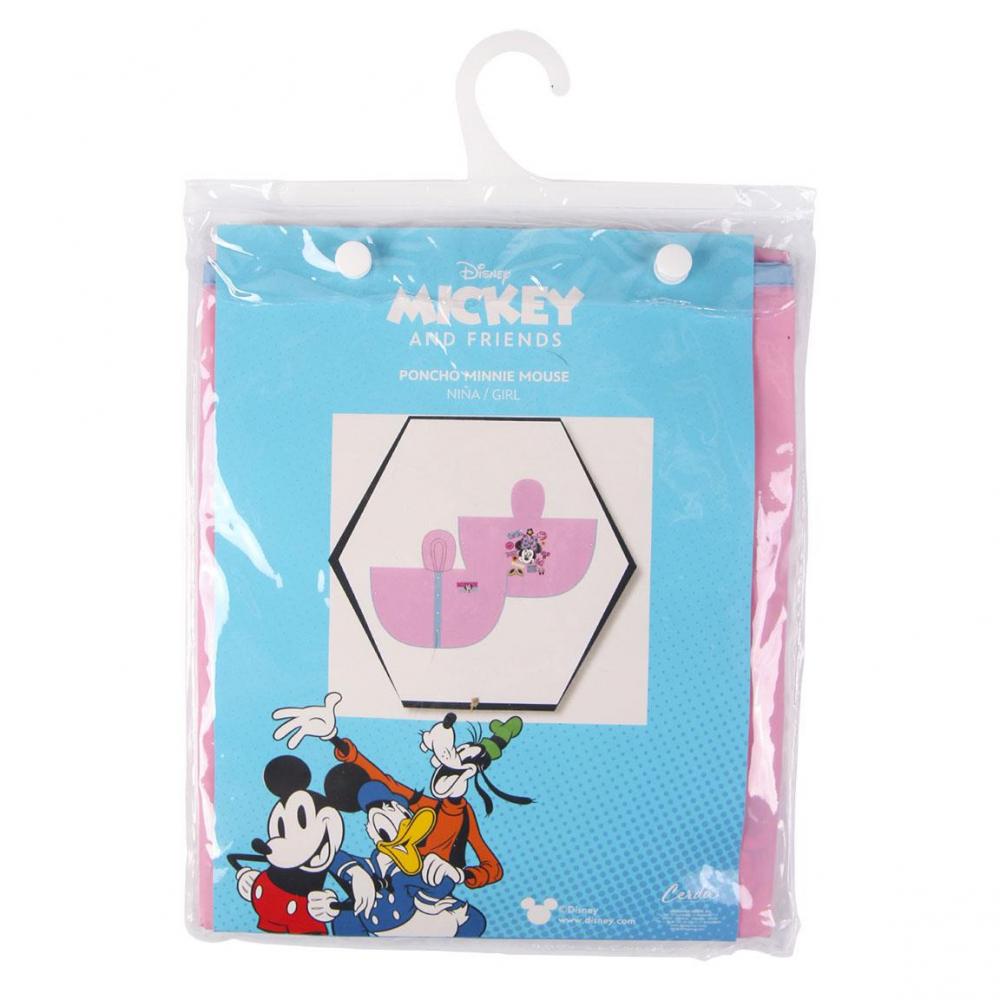 Pelerina de ploaie tip poncho, Minnie Mouse, Roz, 3 - 4 ani [3]