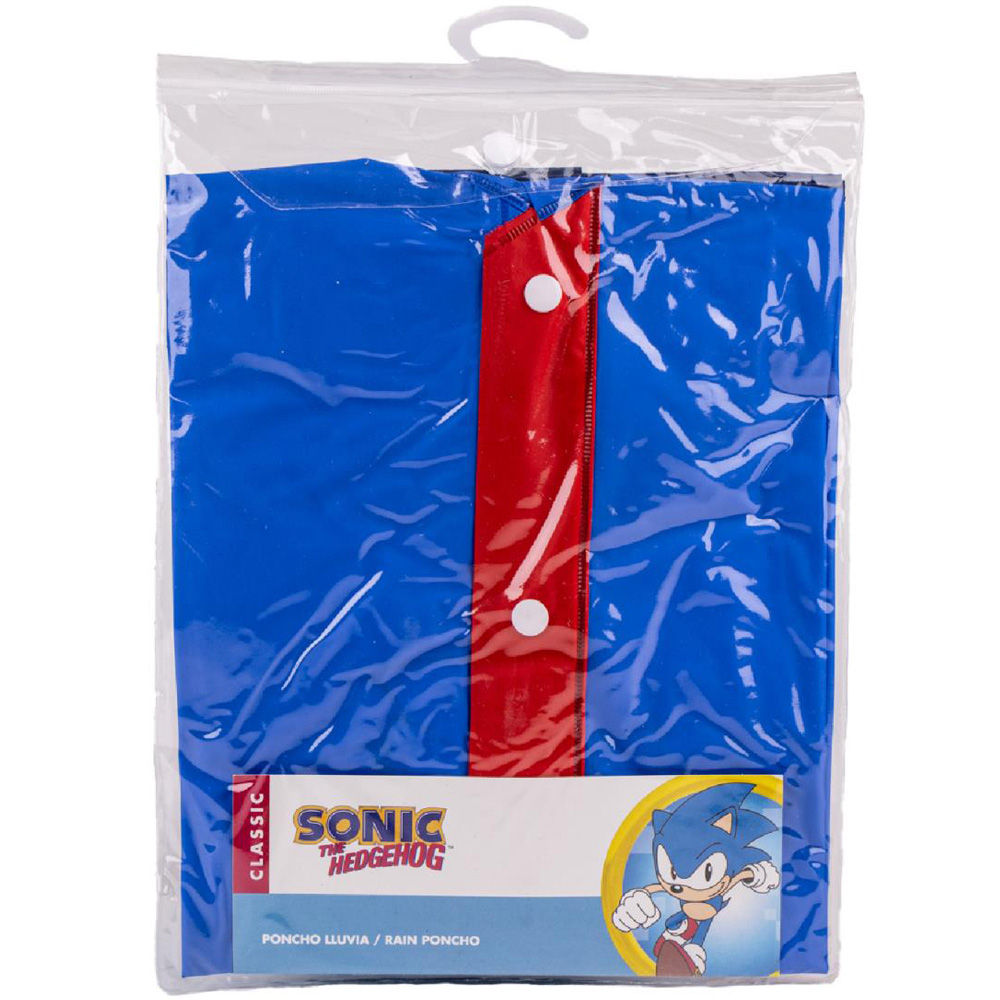 Pelerina de ploaie tip poncho, Sonic, Albastru, 3 - 4 ani [2]