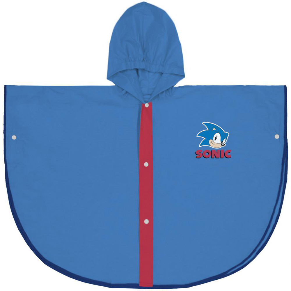 Pelerina de ploaie tip poncho, Sonic, Albastru, 5 - 6 ani [1]