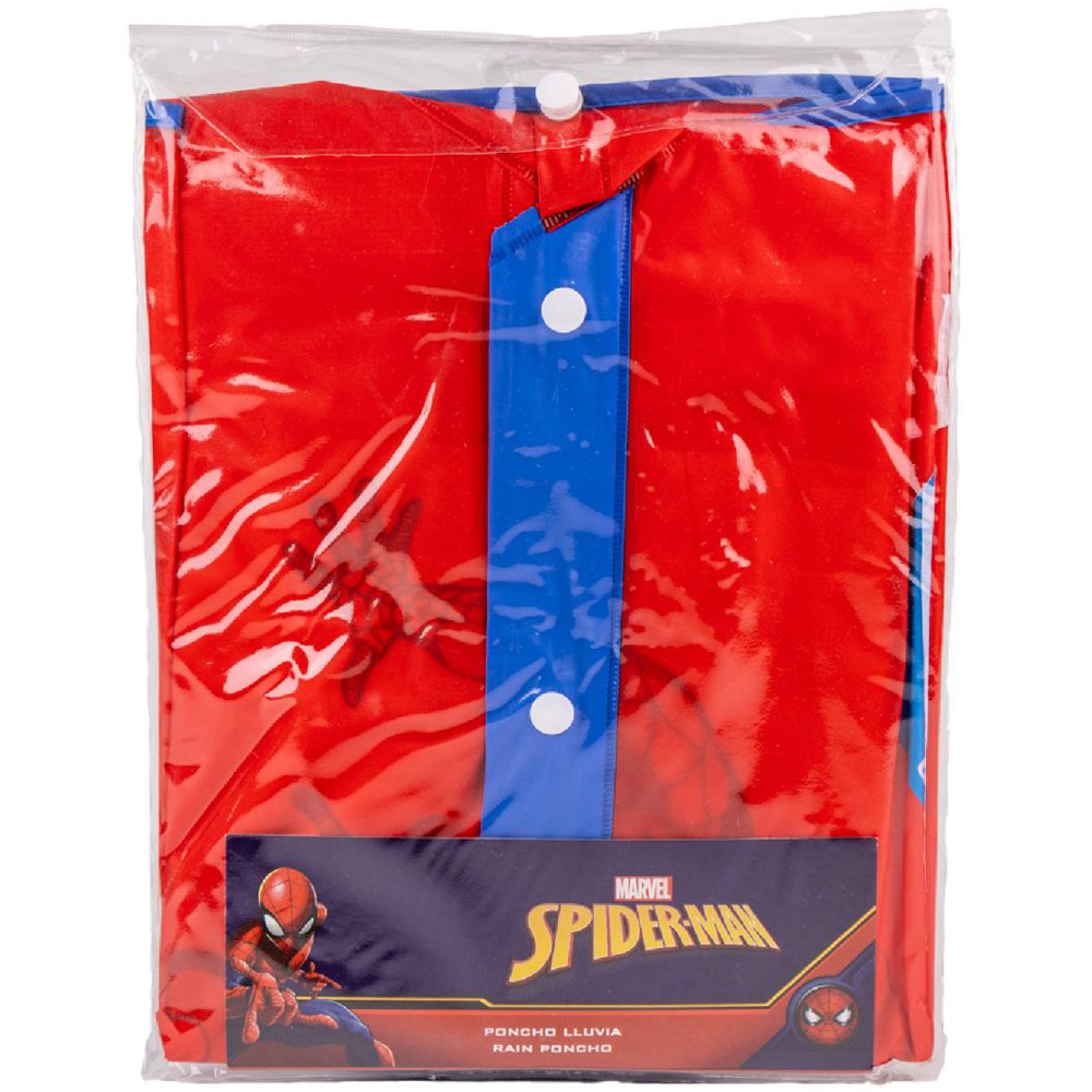 Pelerina de ploaie tip poncho, Spiderman, Rosu, 5 - 6 ani [3]