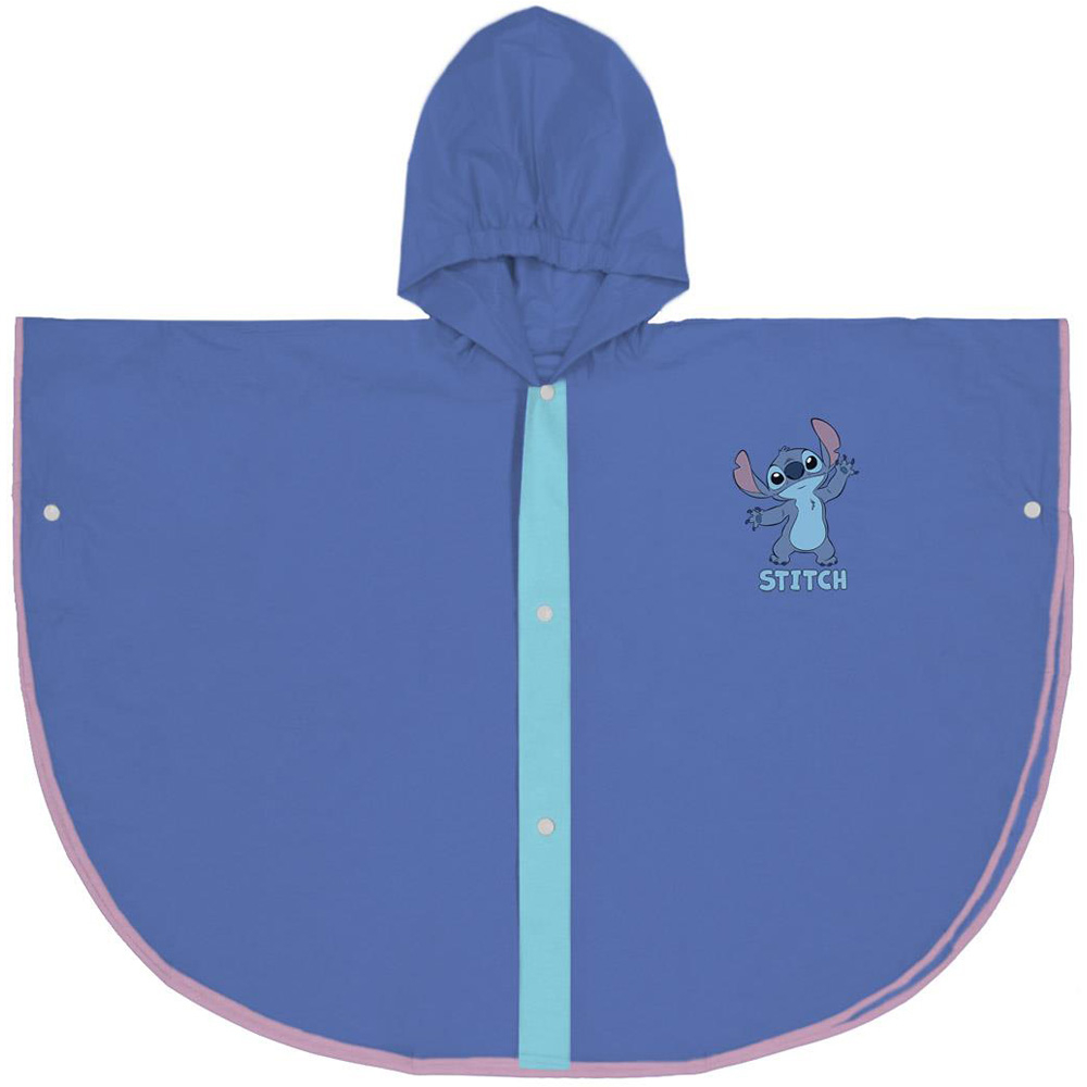 Pelerina de ploaie tip poncho, Stitch, Albastru, 5 - 6 ani [1]