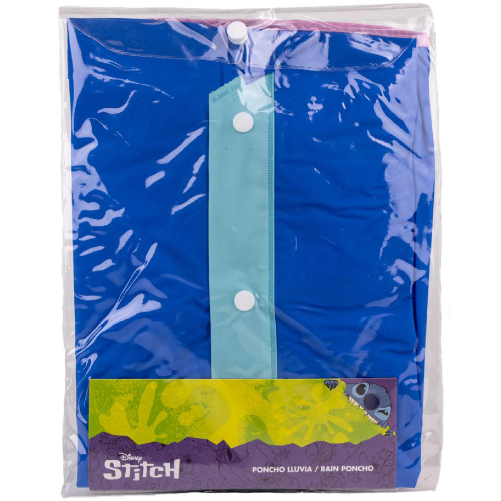 Pelerina de ploaie tip poncho, Stitch, Albastru, 5 - 6 ani [2]