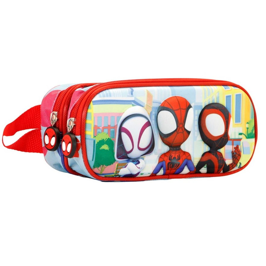 Karactermania-Penar 3D Spiderman Traffic cu 2 compartimente, 22x9.5x8 cm [2]