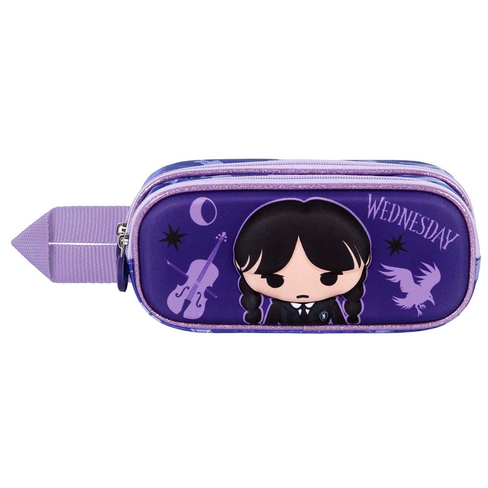 Penar 3D Wednesday Chibi cu 2 compartimente, 22x9.5x8 cm [1]