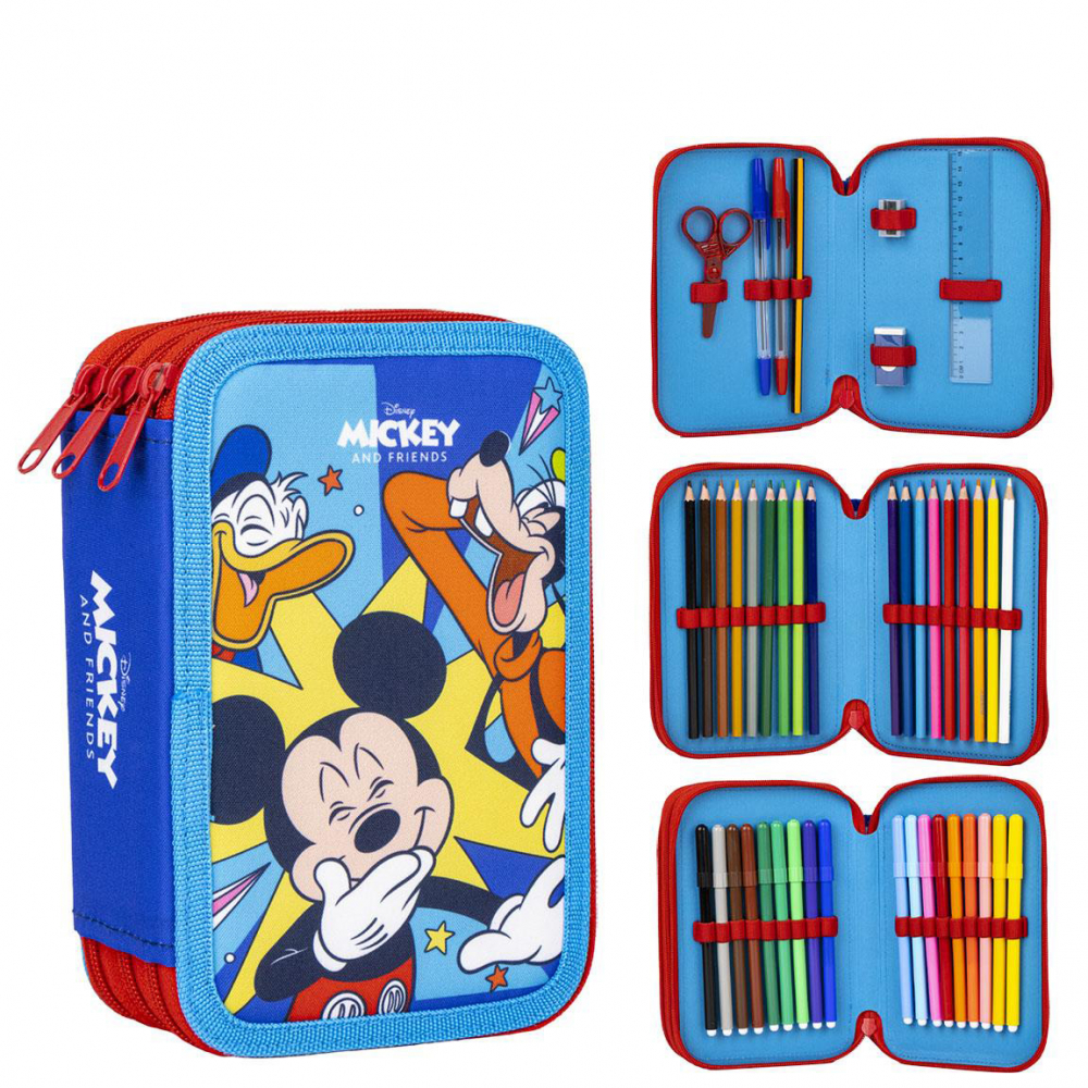 Penar echipat Mickey Mouse & Friends cu 3 compartimente, 44 piese [4]