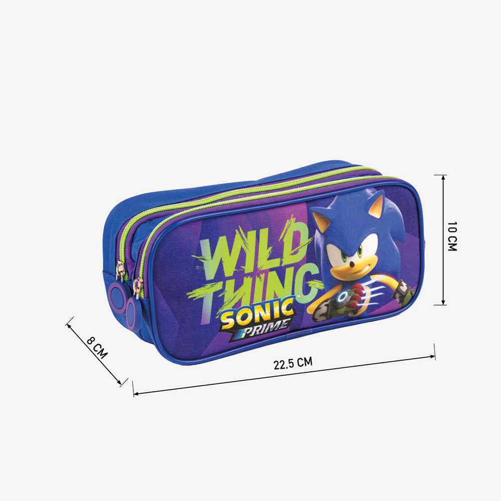 Penar Sonic Wild Thing cu 2 compartimente, 22x8x10 cm [3]