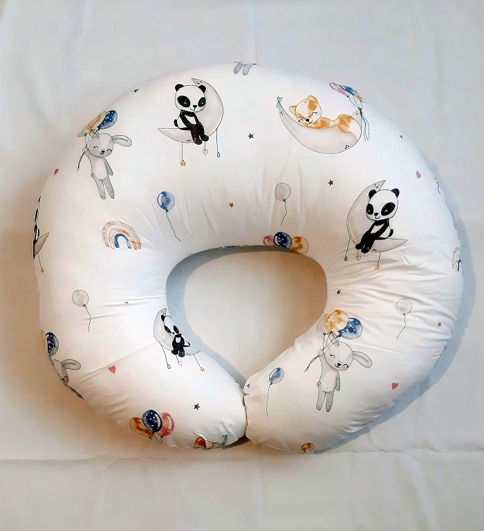 Perna pentru alaptare, 100% Bumbac, 60X60 cm, Appekids - Balloons [5]