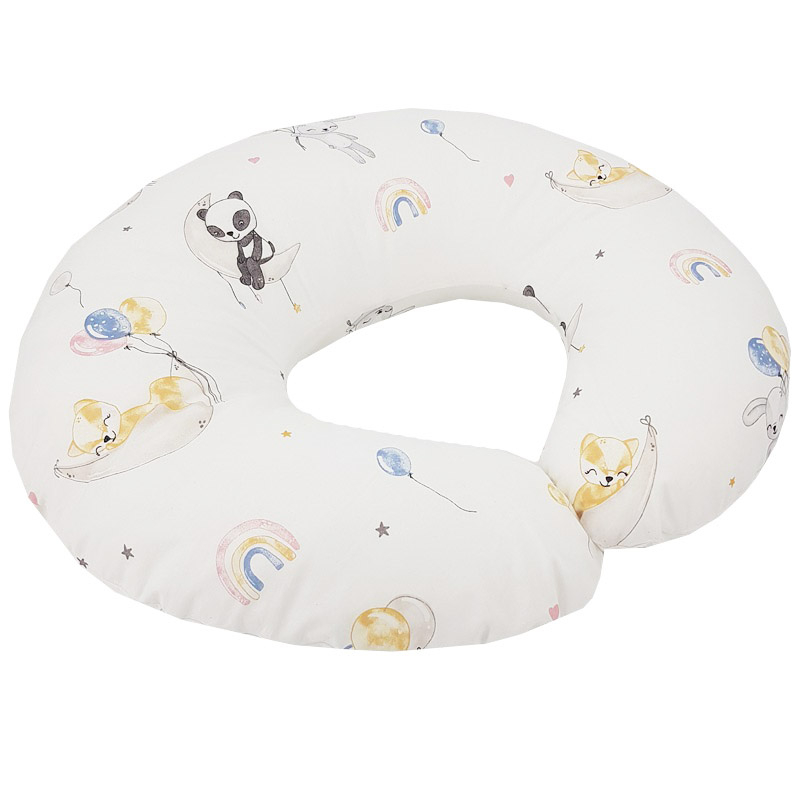 Perna pentru alaptare, 100% Bumbac, 60X60 cm, Appekids - Balloons [6]
