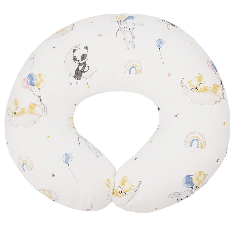 Perna pentru alaptare, 100% Bumbac, 60X60 cm, Appekids - Balloons [1]