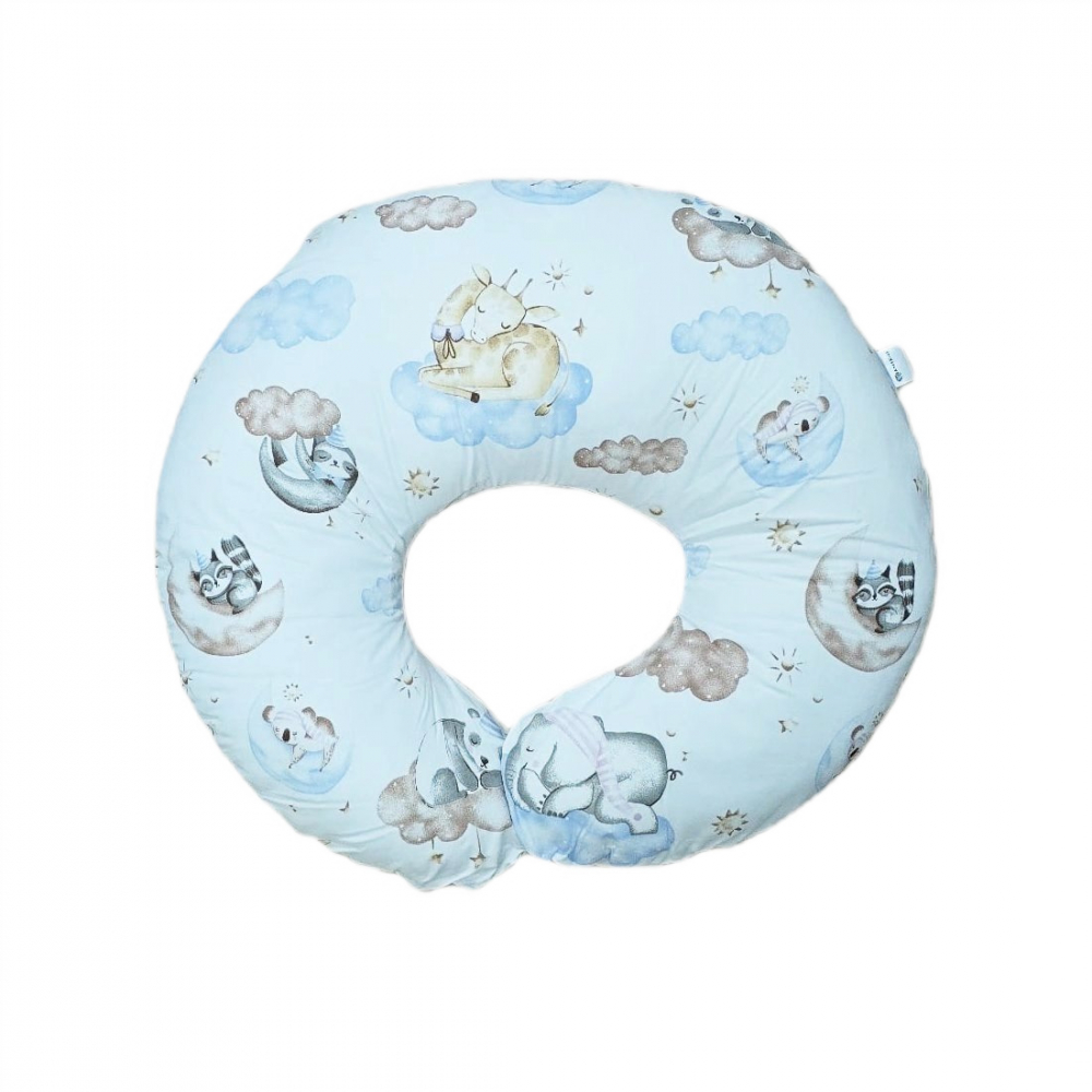 Perna pentru alaptare, 100% Bumbac, 60X60 cm, Appekids - Clouds [1]