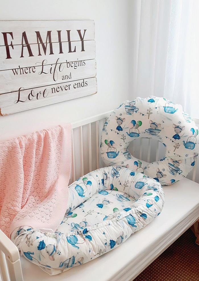 APPEKIDS-Perna pentru alaptare, 100% Bumbac, 60X60 cm, Appekids - Mouse [3]