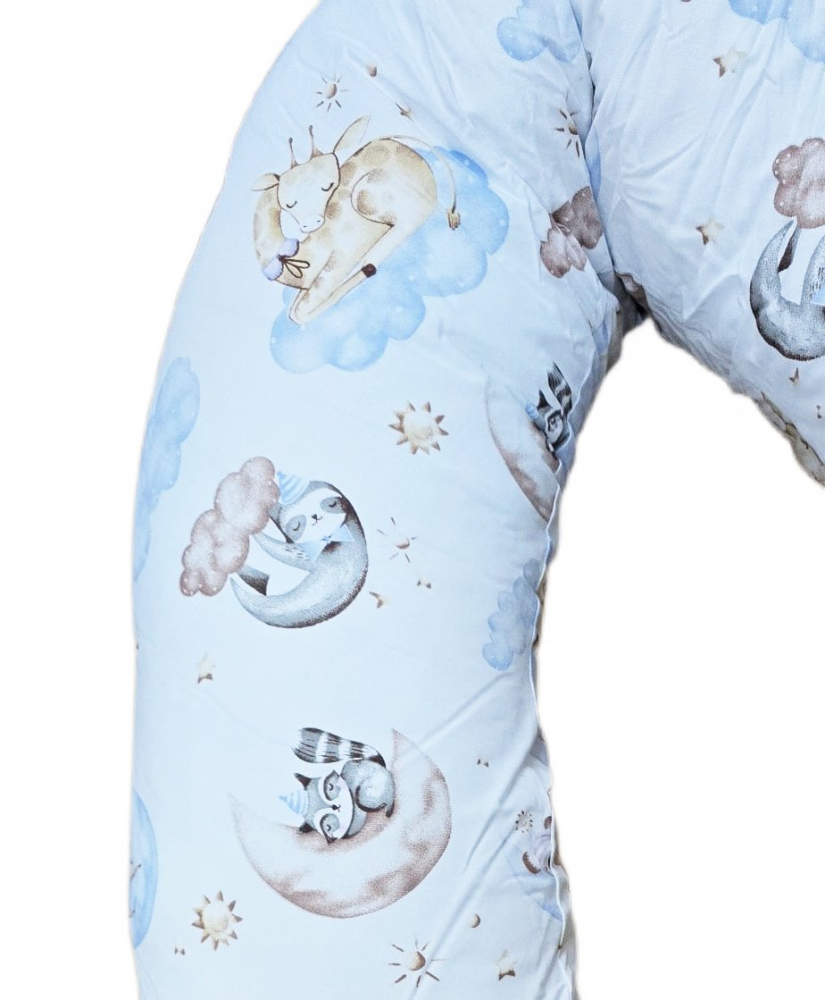 Perna pentru gravida, Fibre din silicon, 180 cm, Appekids - Clouds [4]