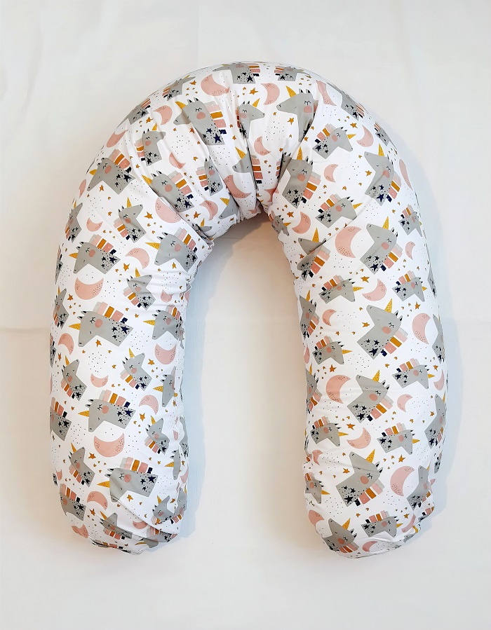 Perna pentru gravida, Fibre din silicon, 180 cm, Appekids - Pink [3]