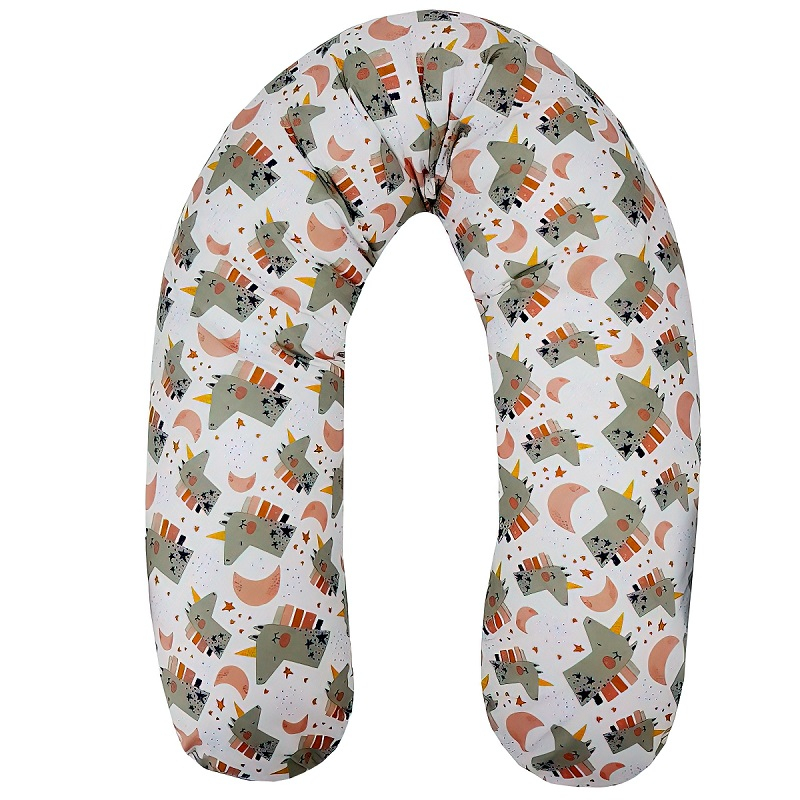 Perna pentru gravida, Fibre din silicon, 180 cm, Appekids - Pink [1]