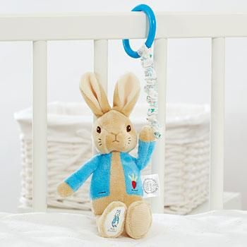 Rainbow Designs-Peter Rabbit | Jucarie atasabila din plus cu vibratii, 22 cm [2]