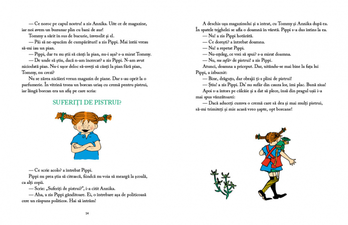 Pippi zokni vásárlás - készítette Astrid Lindgren, illusztrációk: Ingrid Nyman [4]