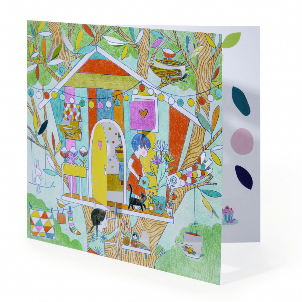 Djeco-Planse de colorat cu surprize Jocurile Ninei, Djeco [5]