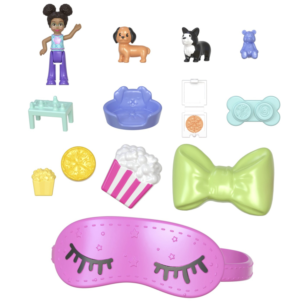 Polly Pocket Set Gentuta Animalut Catelus In Pijama Cu Accesorii [9]