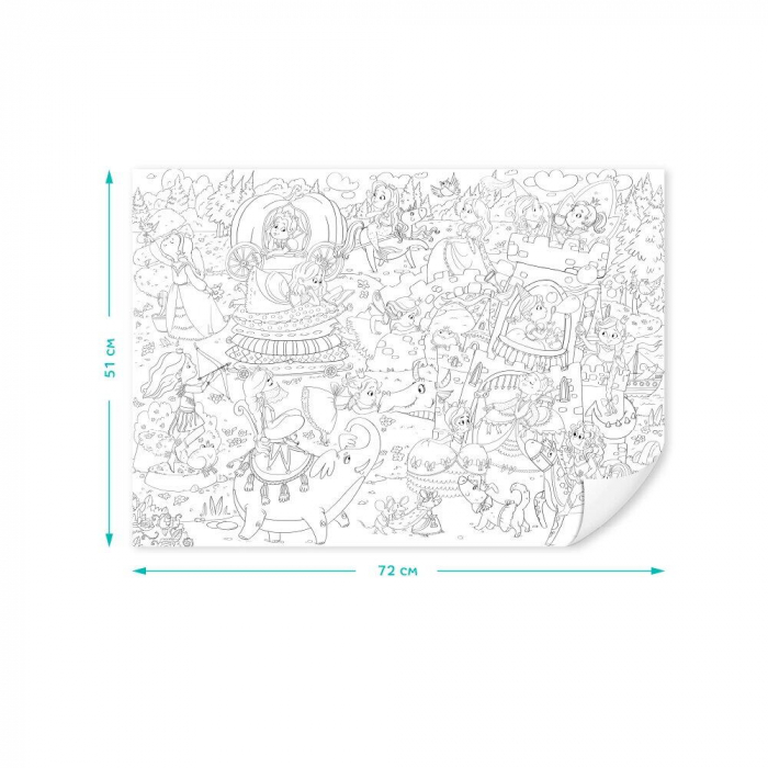 Dodo Poster de colorat - Aventurile printeselor [4]