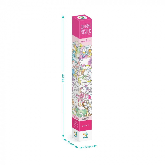 Dodo Poster de colorat - Aventurile printeselor [3]