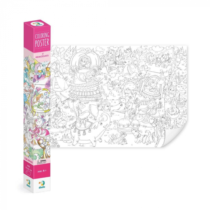 Dodo Poster de colorat - Aventurile printeselor [2]