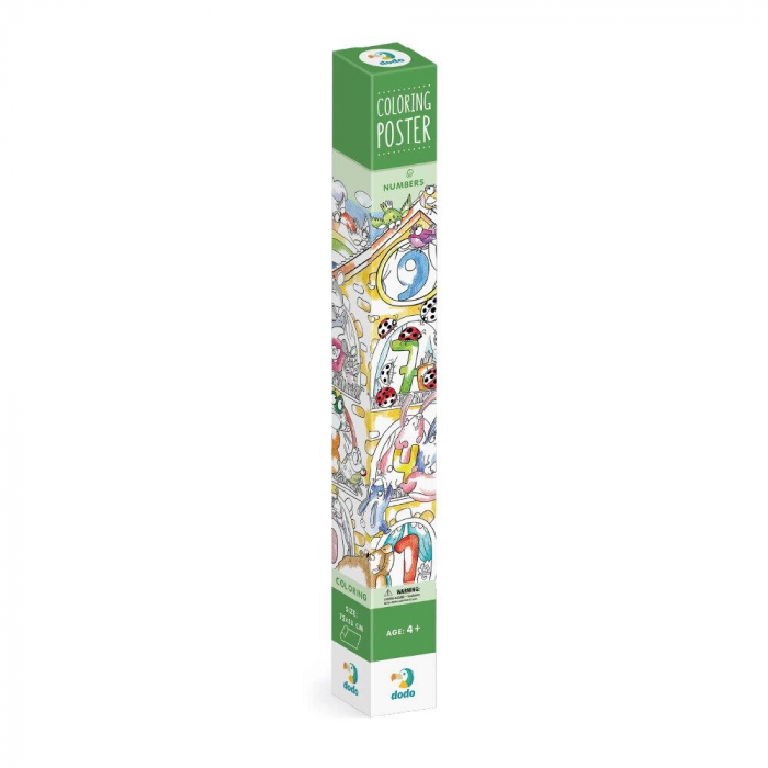 Dodo Poster de colorat - Numere [2]