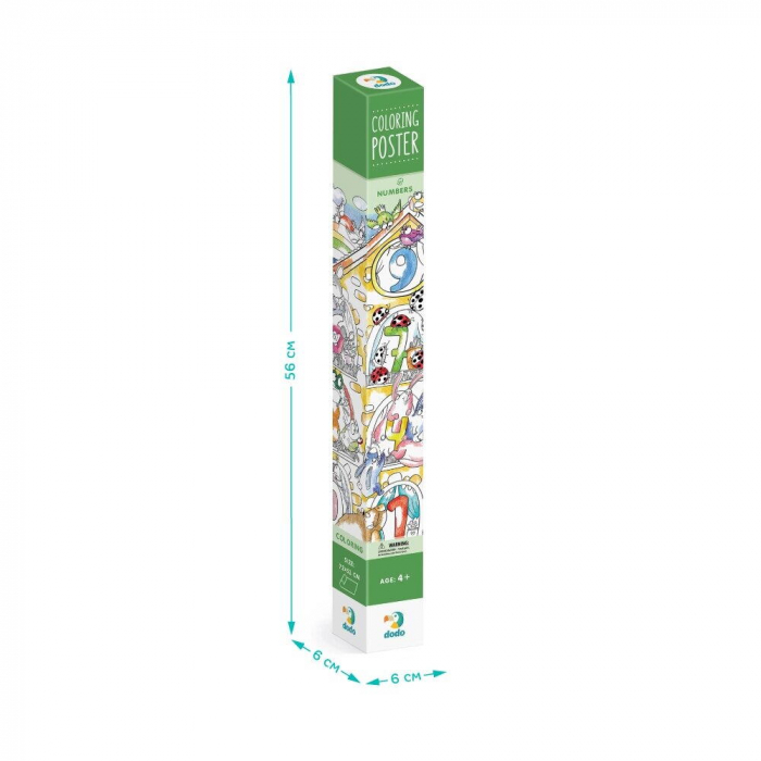 Dodo Poster de colorat - Numere [4]