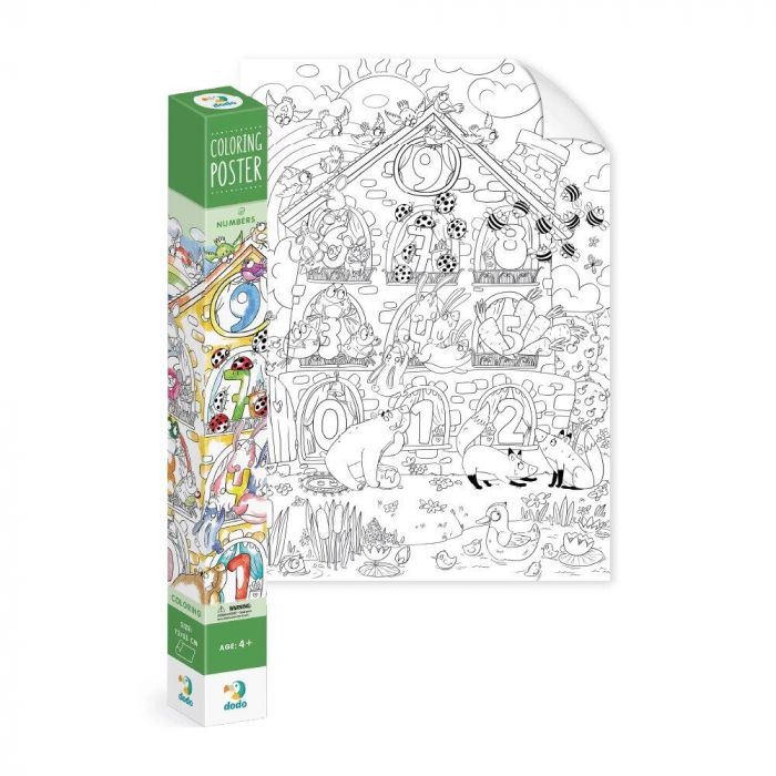 Dodo Poster de colorat - Numere [3]