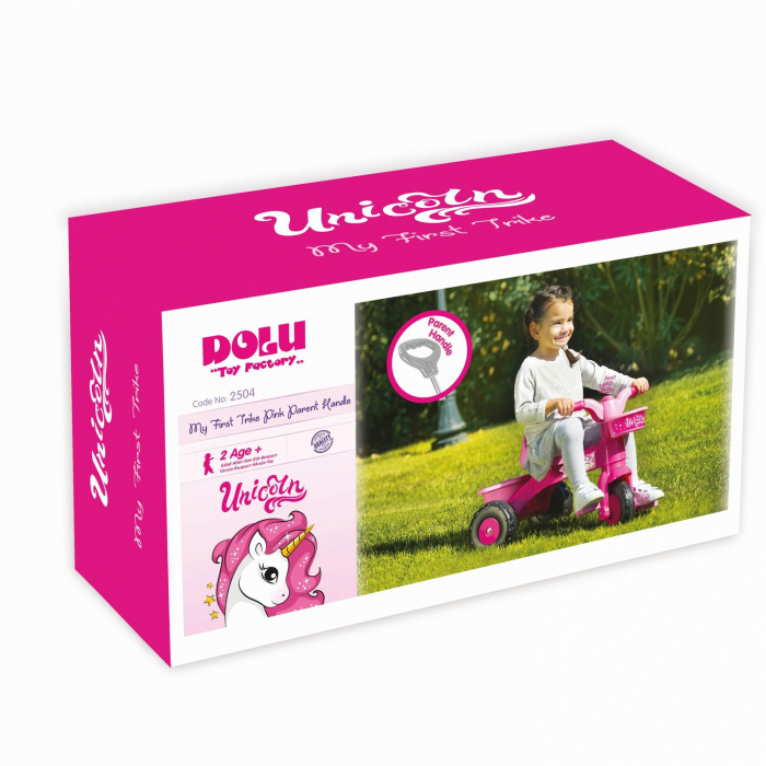 Dolu-Prima-mea-tricicleta-roz-cu-maner-Unicorn [3]
