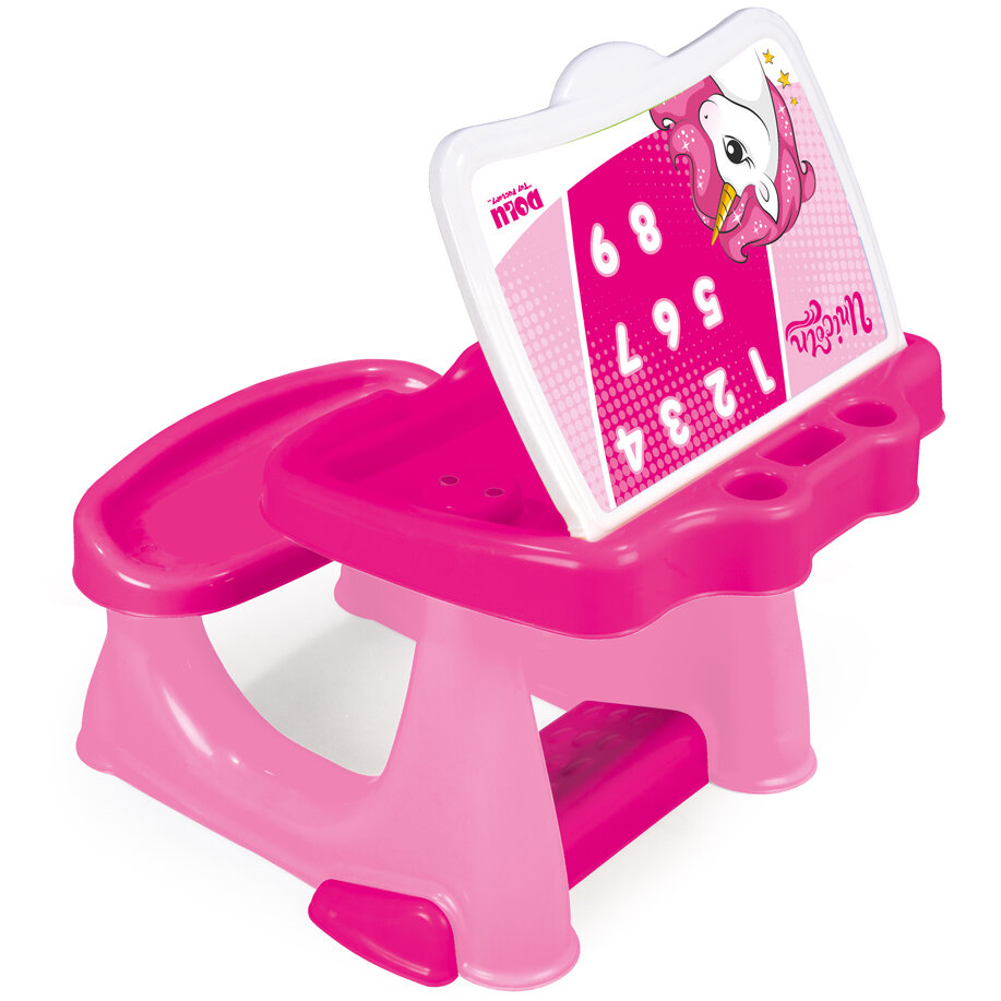 Pachet Prima mea tricicleta si Prima mea masa de studiu roz Unicorn [3]