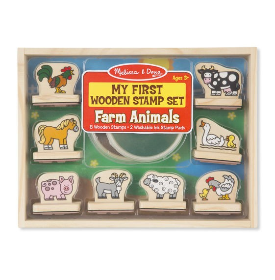Melissa & Doug Primele mele stampile Animale de la ferma Melissa and Doug [1]