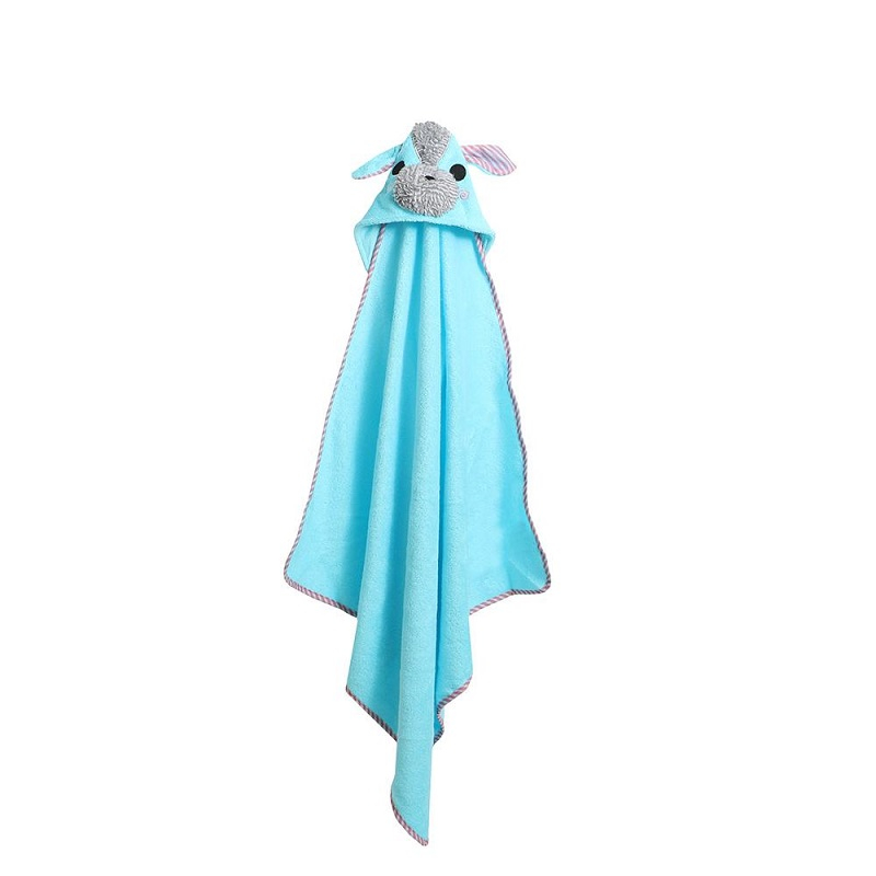 Prosop de baie cu gluga, Zoocchini, 76x76cm, Yorkie [3]
