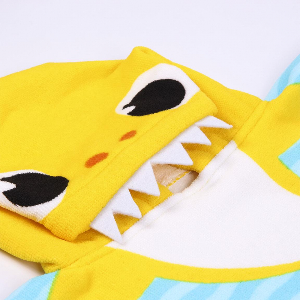 Prosop poncho cu gluga, Baby Shark, 50 x 115 cm [3]