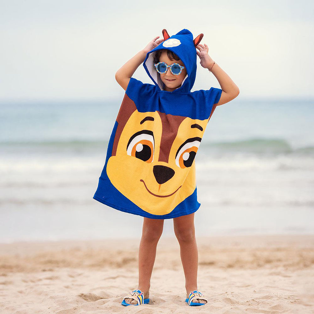 Prosop poncho cu gluga, Paw Patrol, 50 x 115 cm [3]