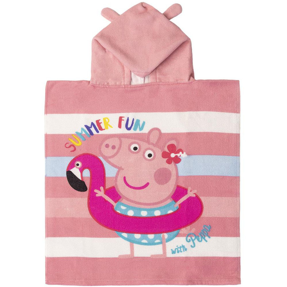 Prosop poncho cu gluga, Peppa Pig Summer Fun, 50 x 115 cm [1]