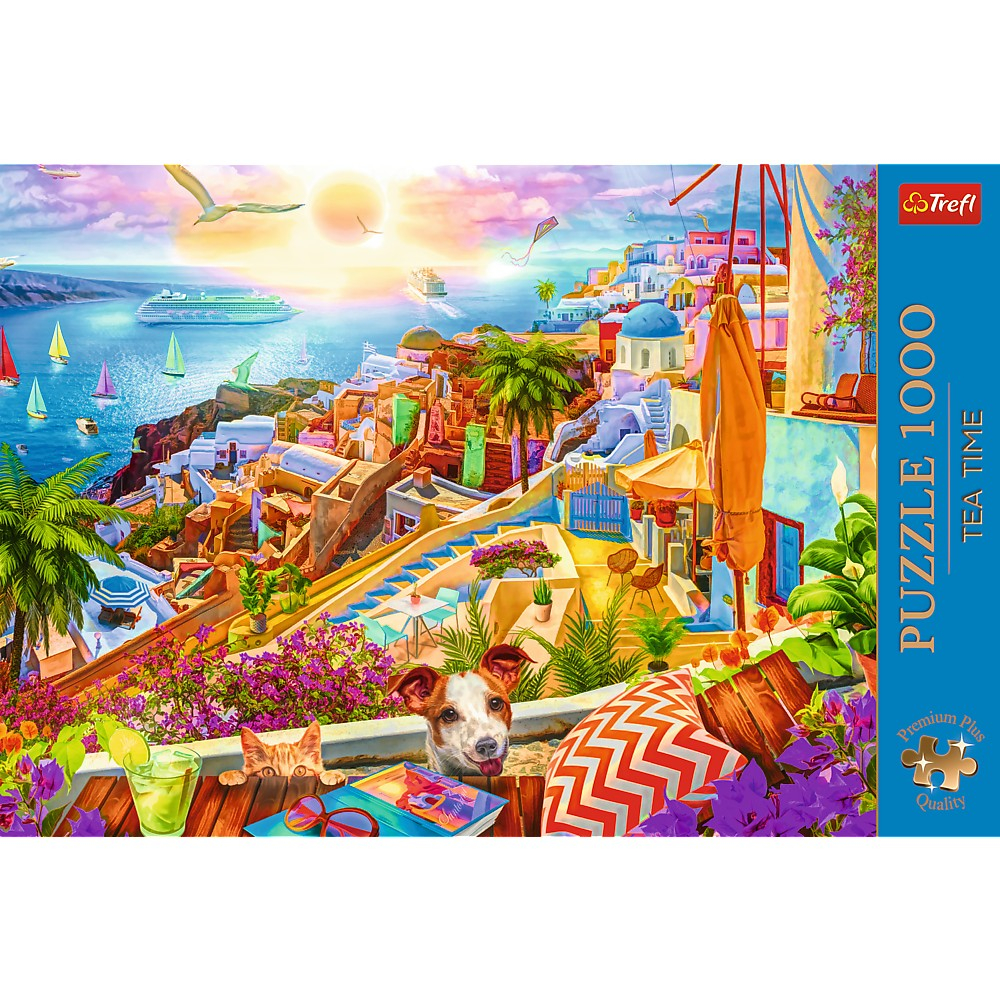 Puzzle 1000 Premium Plus Tea Time Vizitand Santorini [3]