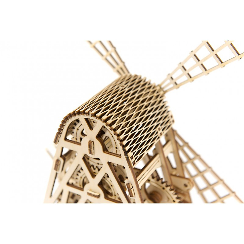 Wooden City-Puzzle 3D Moara - kit model mecanic [5]