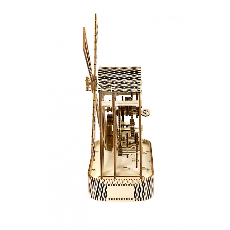 Wooden City-Puzzle 3D Moara - kit model mecanic [3]