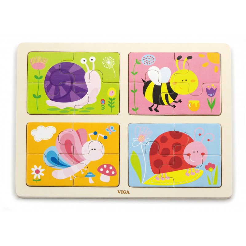 Puzzle 4 in 1 - Insecte [3]