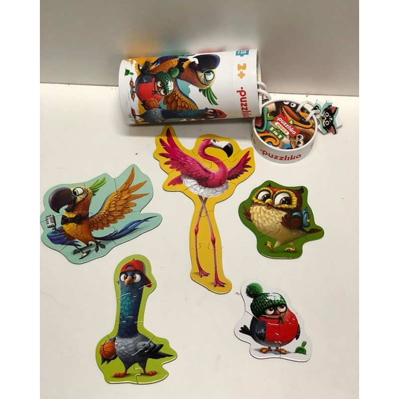 Puzzle, 5 in 1 Cubika, "Birds"   [3]