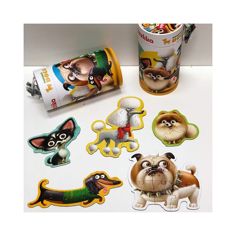 Cubika-Puzzle, 5 in 1 Cubika, "Dogs"  [2]