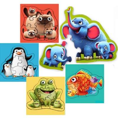 Puzzle 5 in 1, Cubika, Familia Potrivita [5]