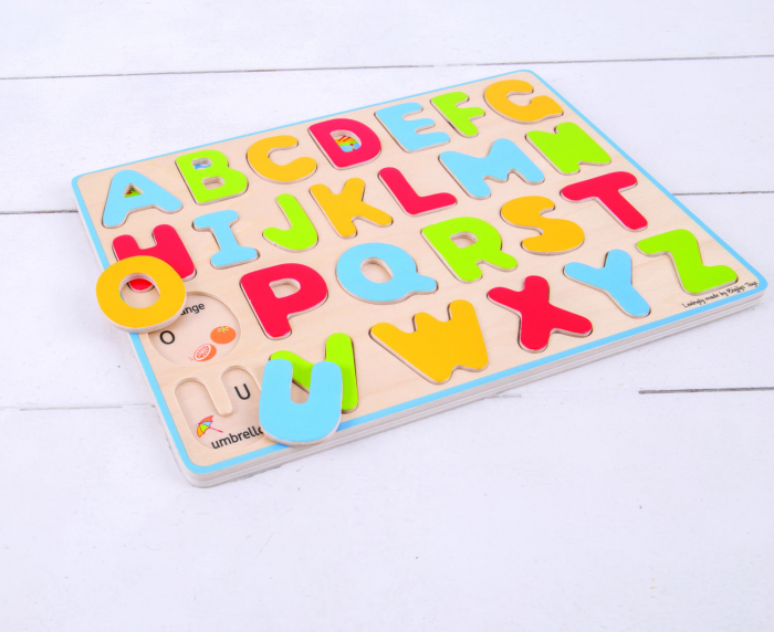 BigJigs-Puzzle ABC - Set alfabet cu 26 piese [3]