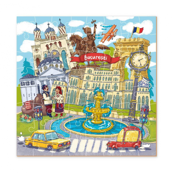EDU CLASS Puzzle - Bucuresti 64 piese  [3]