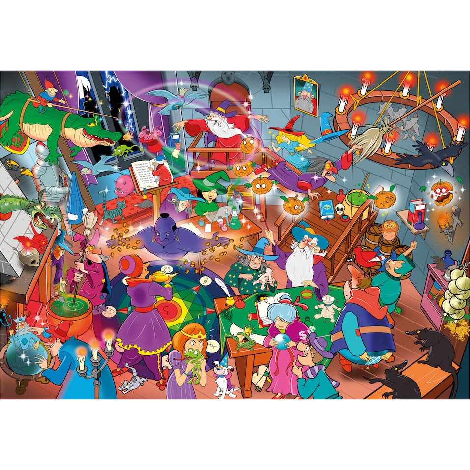 Goliath-Puzzle Cauta si Gaseste - La scoala de magie si vrajitorie, 1000 piese [1]